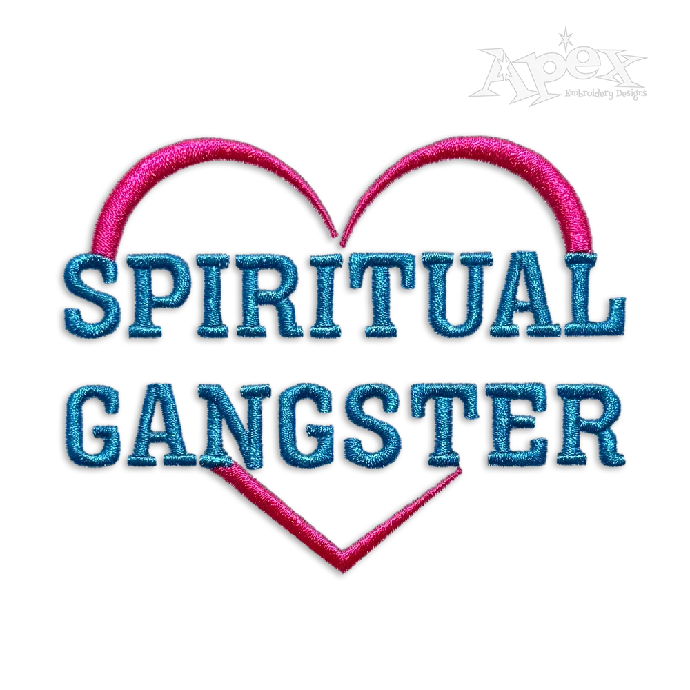 Spiritual Gangster Machine Embroidery Design