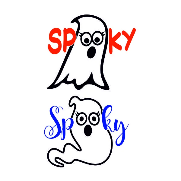 Spooky Ghost SVG Cuttable Design