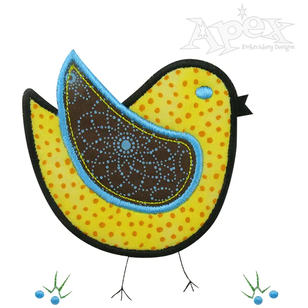 Spring Chic Applique Embroidery Design