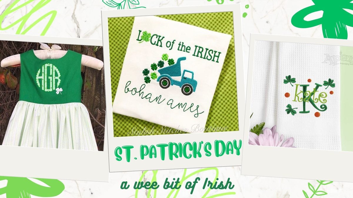 St. Patrick's Day Embroidery Designs