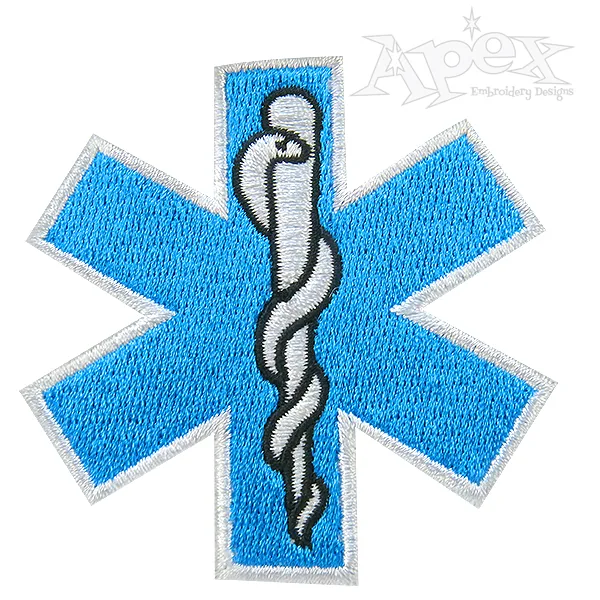 Star of Life Embroidery design