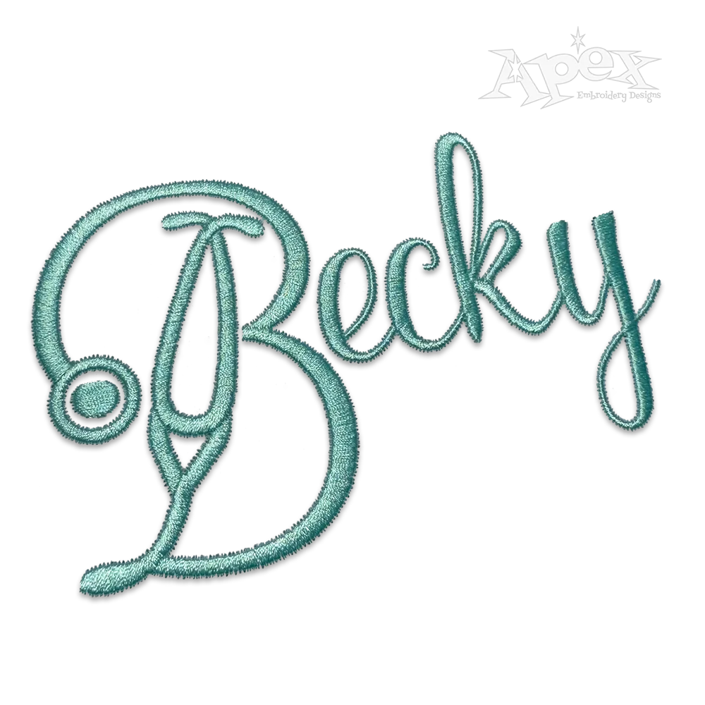 Stethoscope Alphabet Letters Machine Embroidery Font