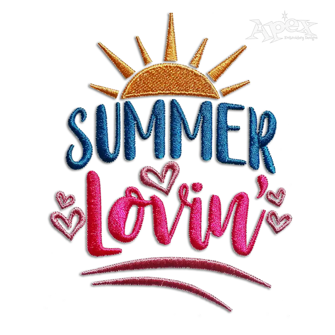 Summer Lovin' Machine Embroidery Design by Apex