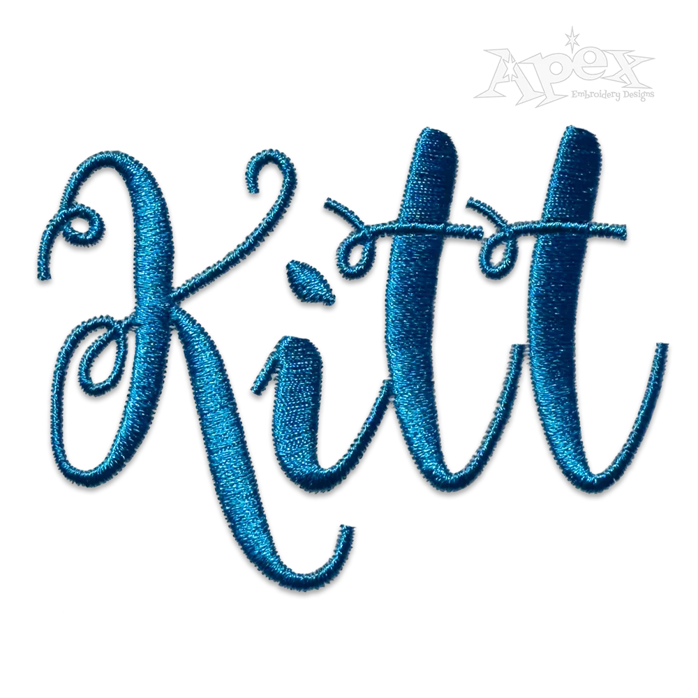 Sunshine Script Embroidery Font Set