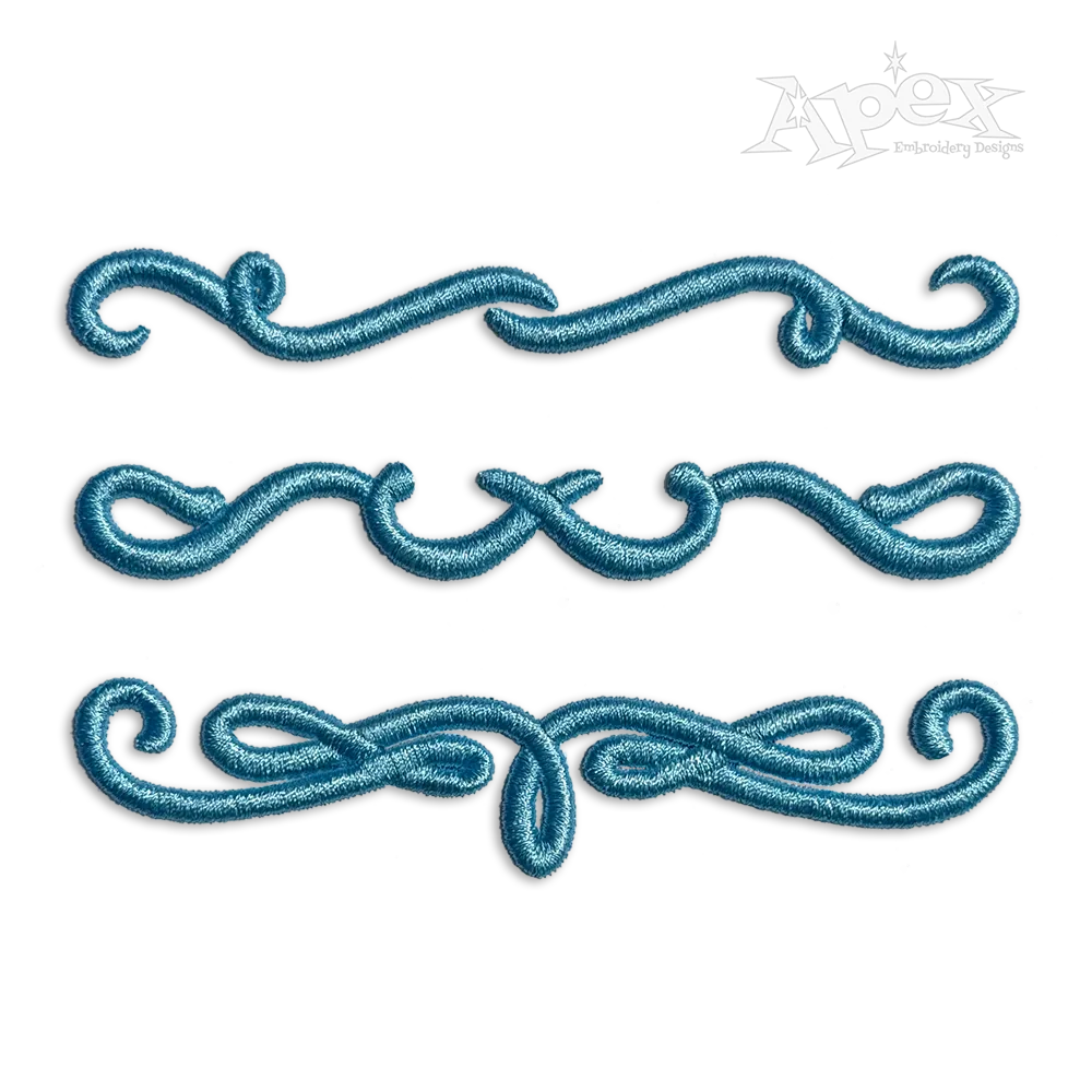 Swirl Accents 3D Puff