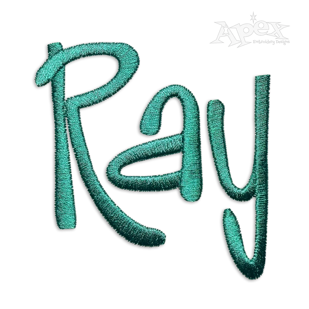 Tela Machine Embroidery Font by Apex Designs