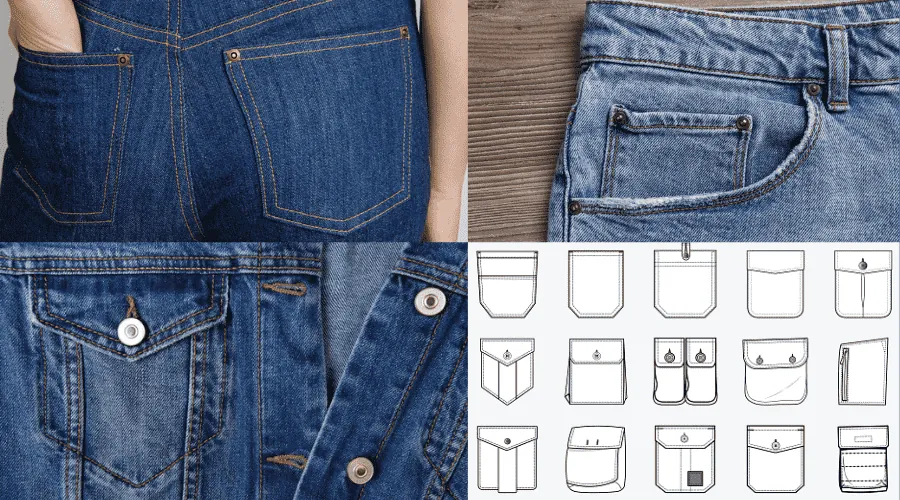 The best types of jean pockets for embroidery