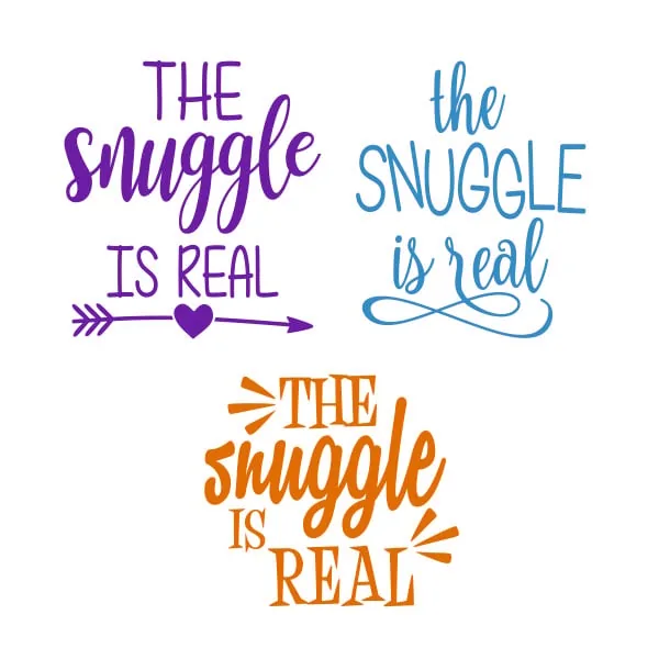 The Snuggle Is Real SVG Cuttable Design