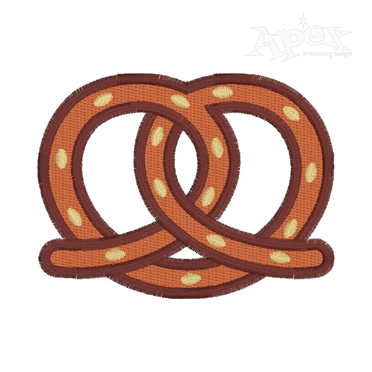 Toasted Pretzel Embroidery Design