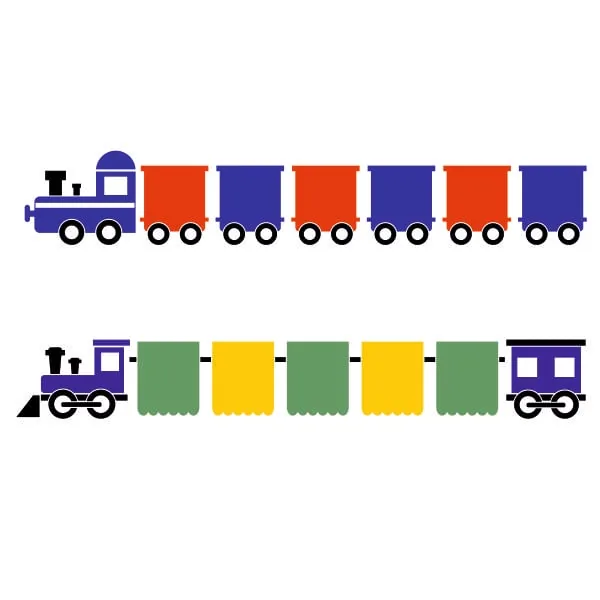 Train Banner SVG Cuttable Design