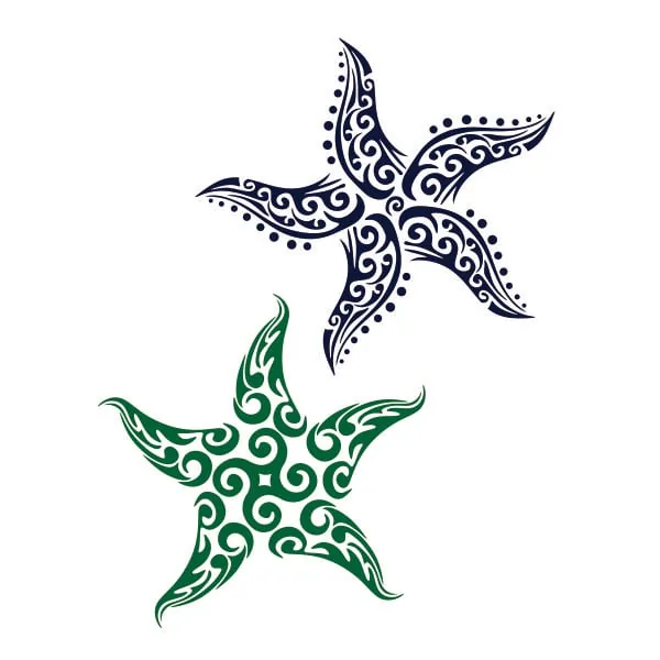 Tribal Starfish SVG Cuttable Design