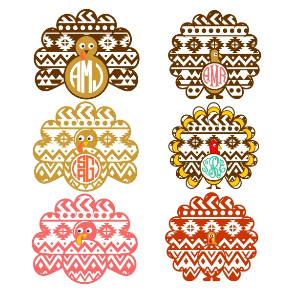 Turkey Aztec Cuttable Designs