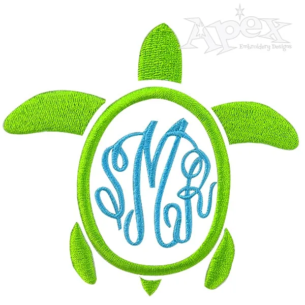 Turtle Monogram Frame