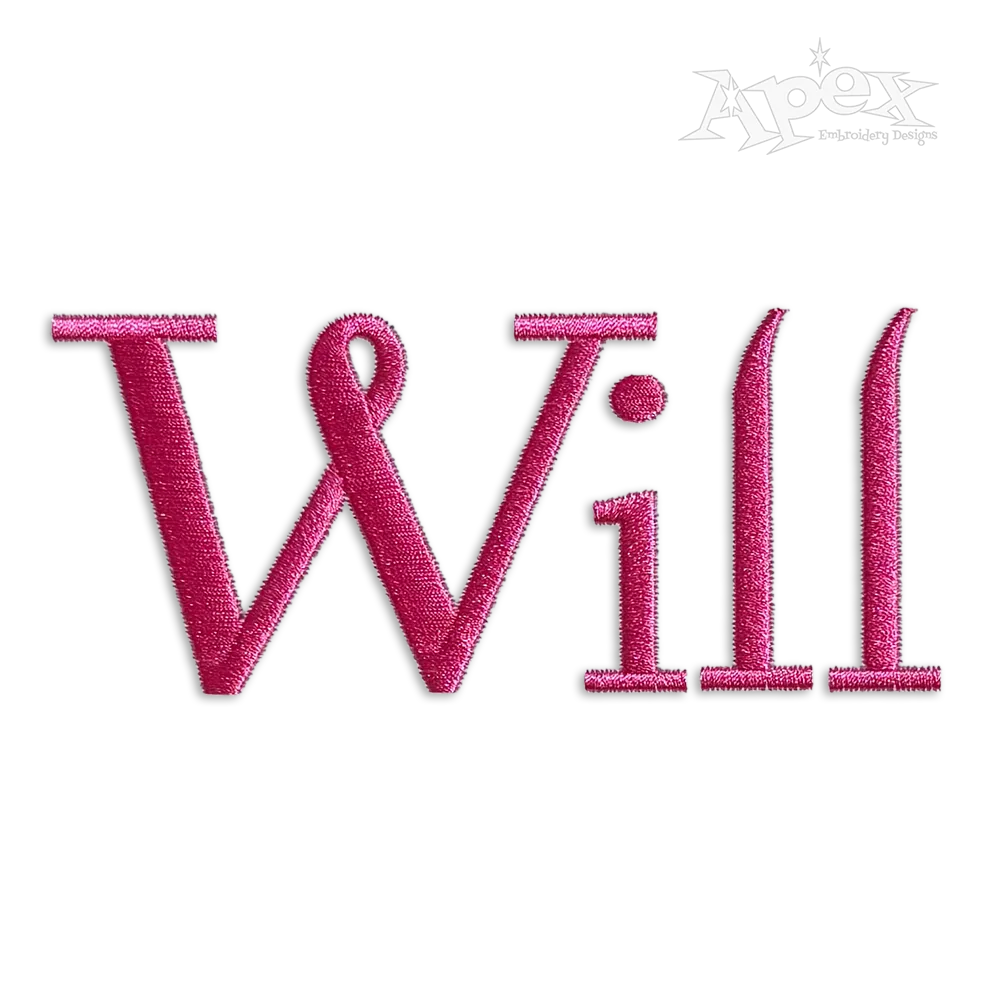 Twilight Alphabet Machine Embroidery Font by Apex Designs