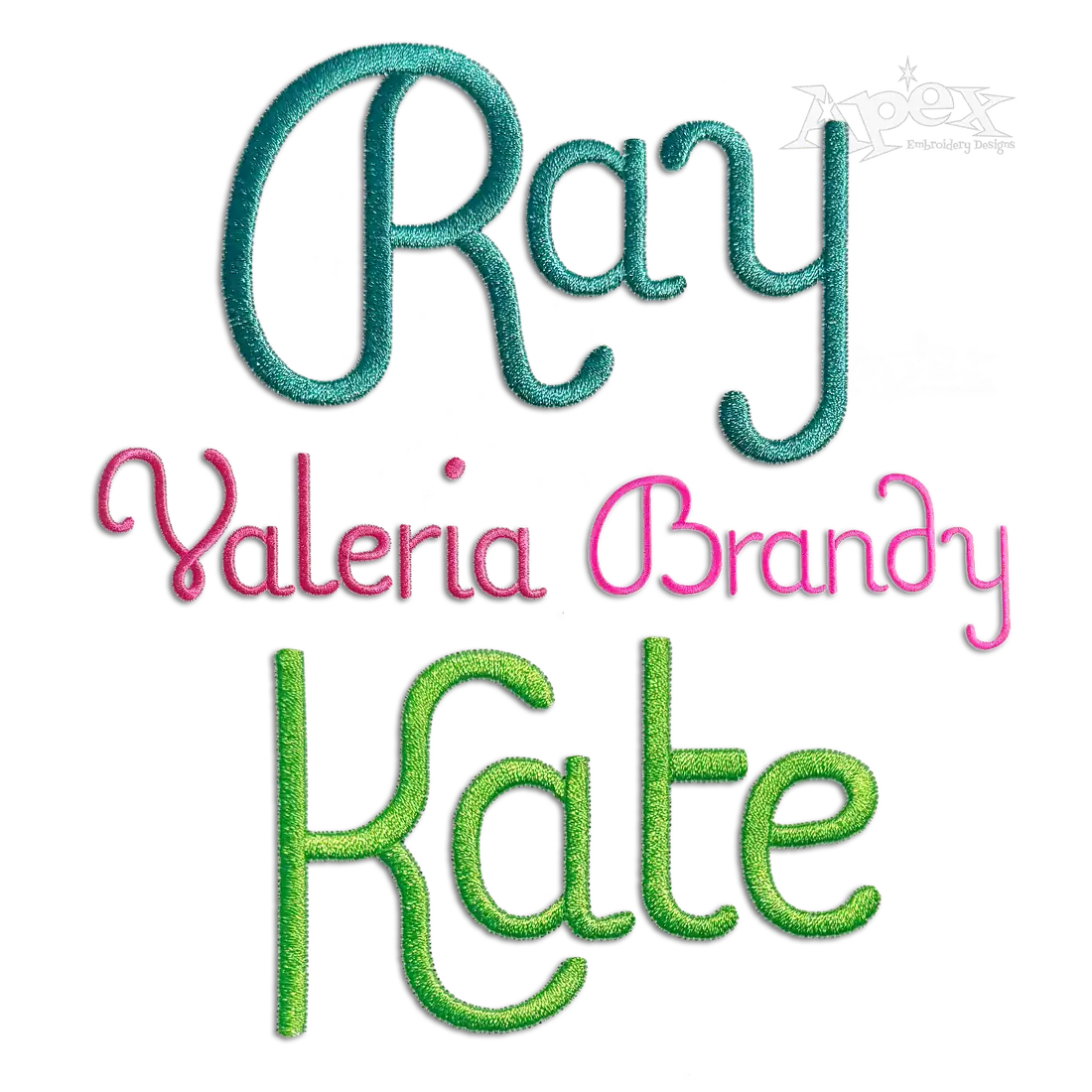 Vancouver Machine Embroidery Font by Apex Digitize