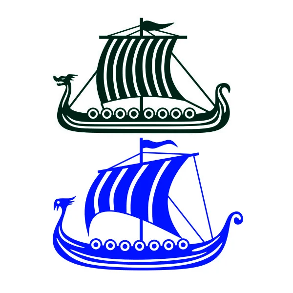 Viking Ship SVG Cuttable Design