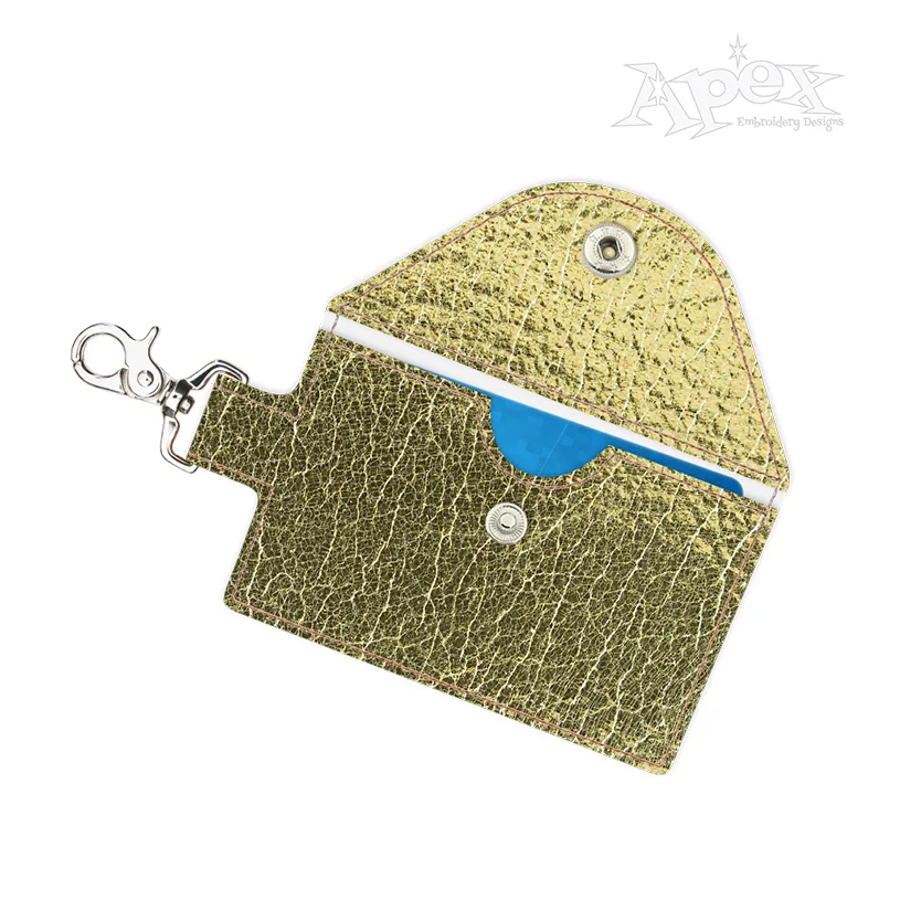 Wallet Keychain ITH Embroidery Design