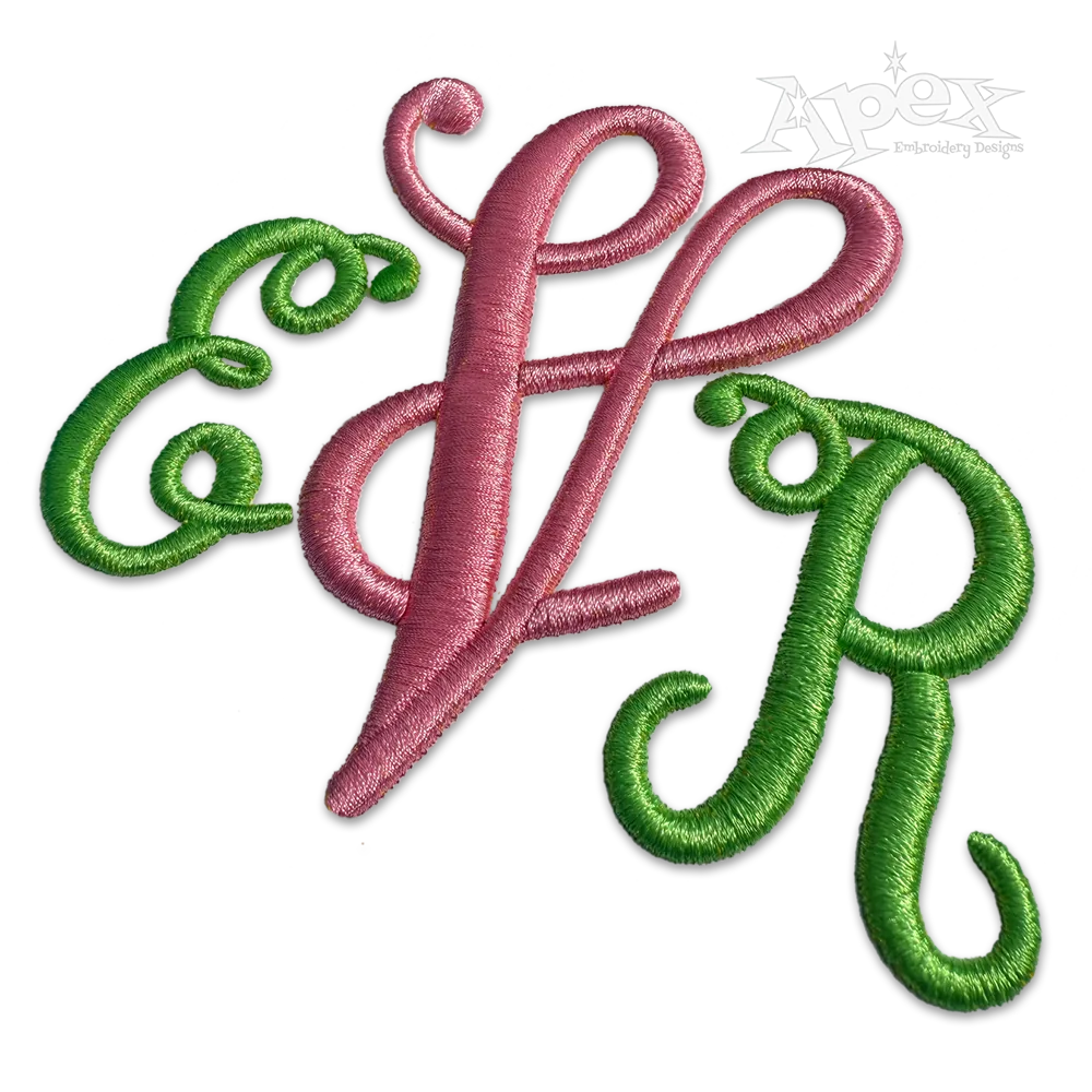 Watkins 3D Puff Embroidery Font