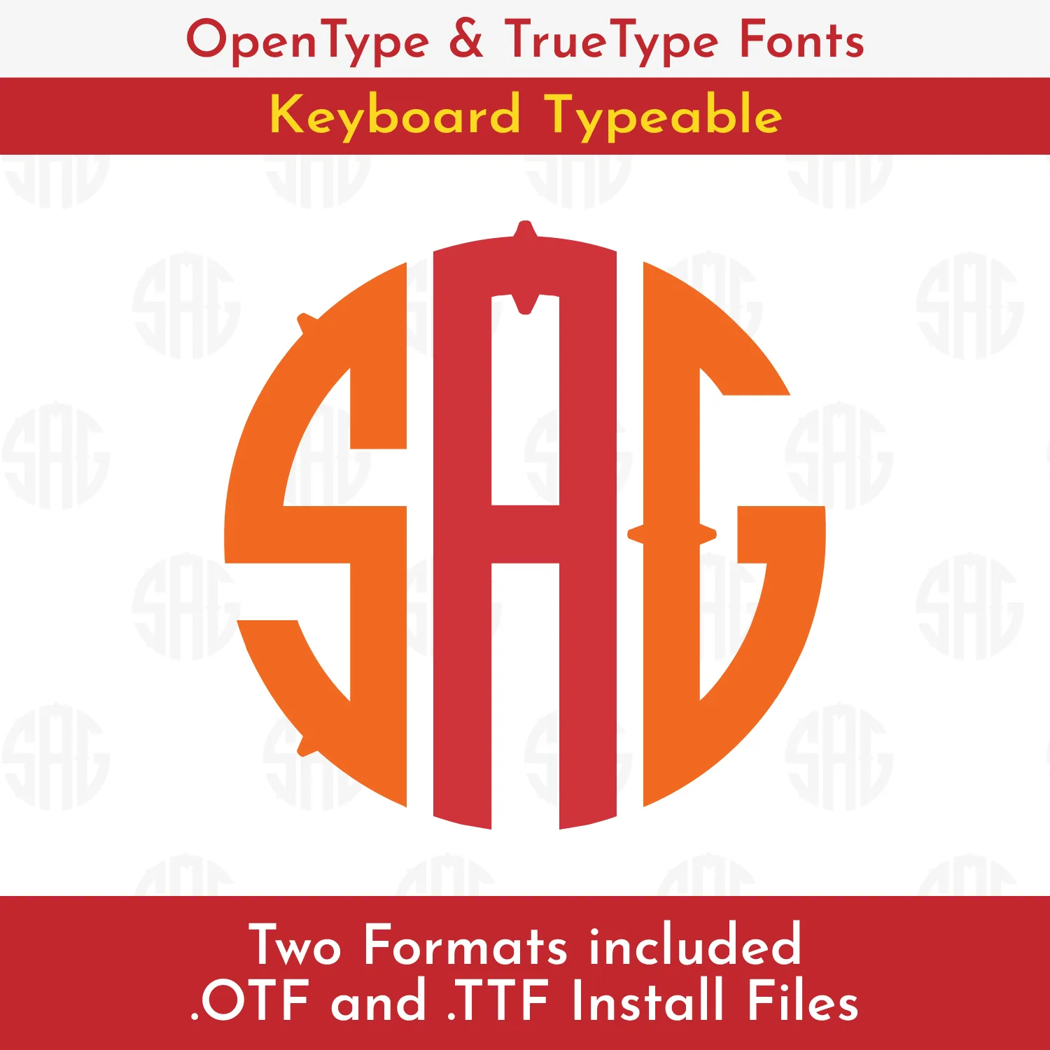 Western Circle Monogram TrueType Font