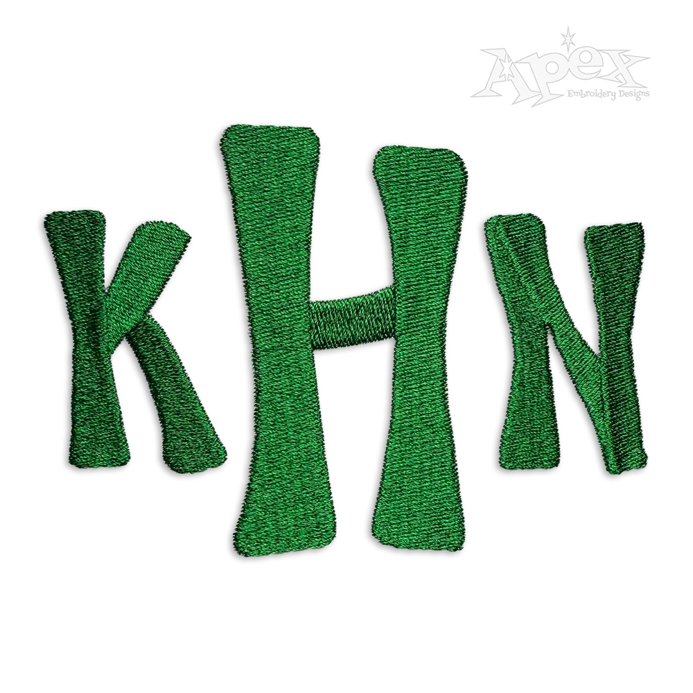 Whimsey Machine Embroidery Alphabet Font Designs