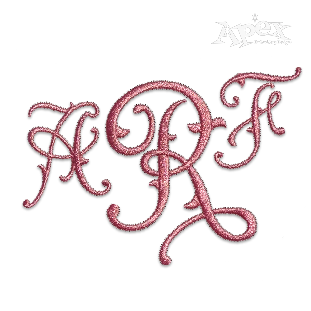 Wicks Elegant Letters Machine Embroidery Font by Apex