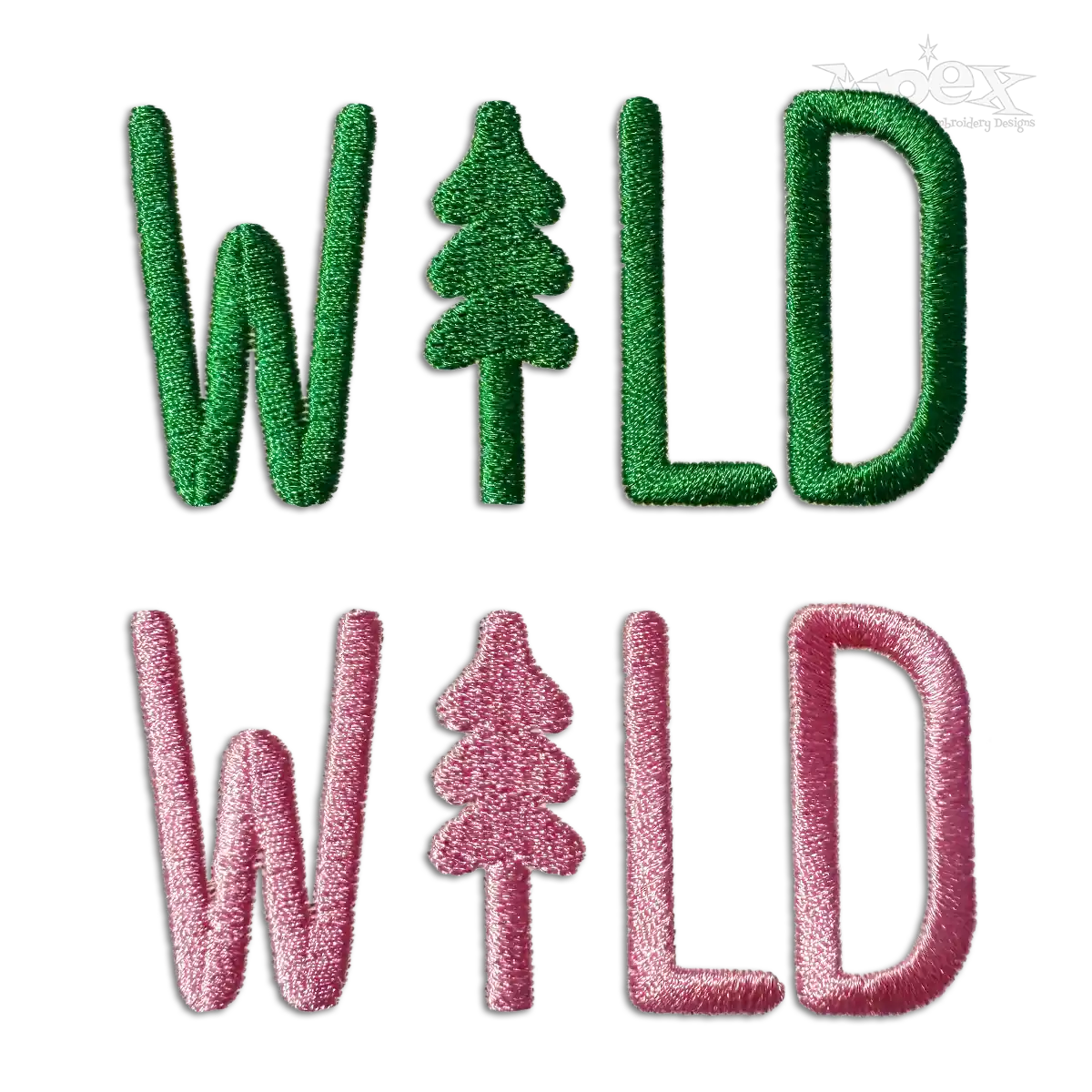 Wild and Free With Tree Outdoor Machine Embroidery Design Digitized