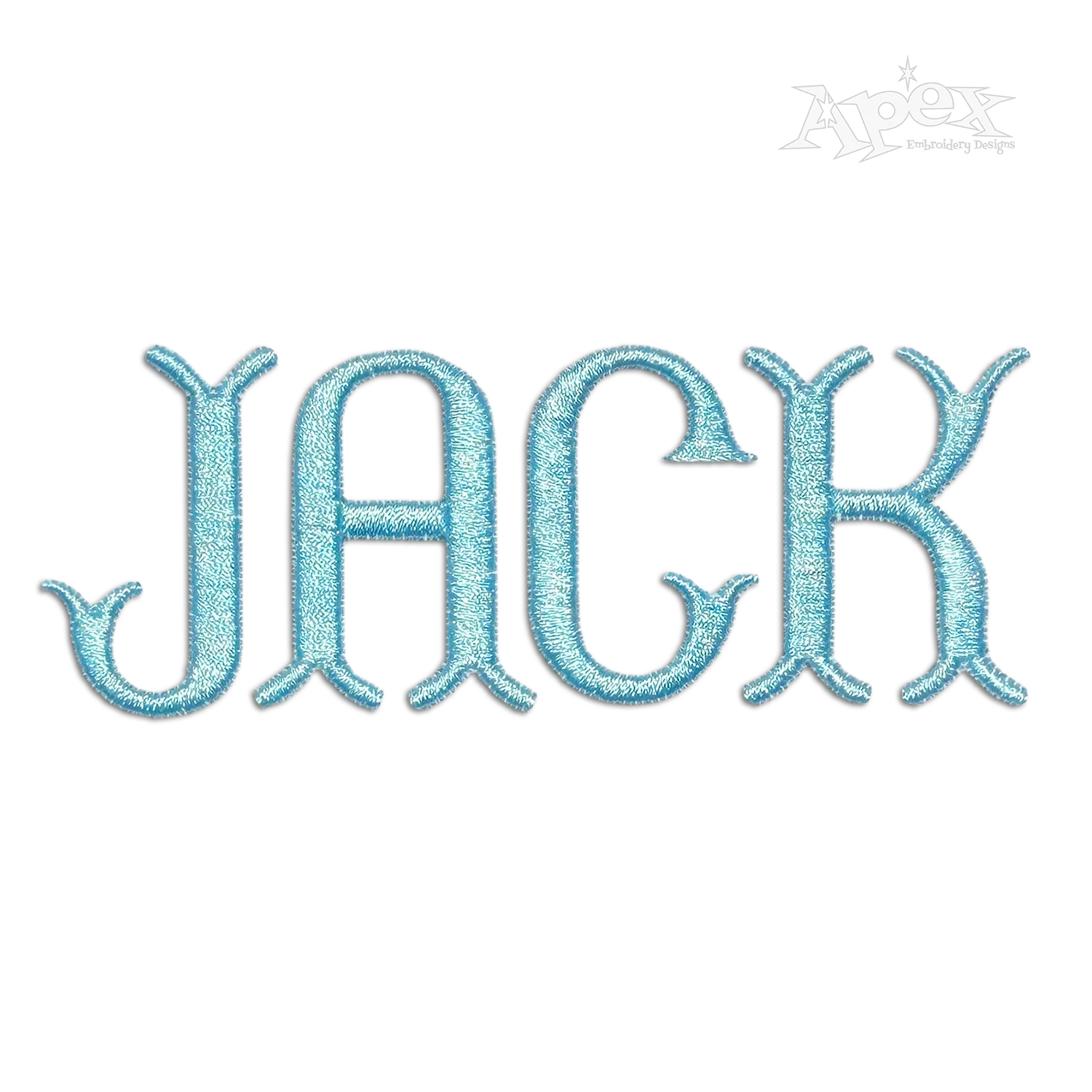 Wish Bone Monogram Machine Embroidery Font by Apex Jack
