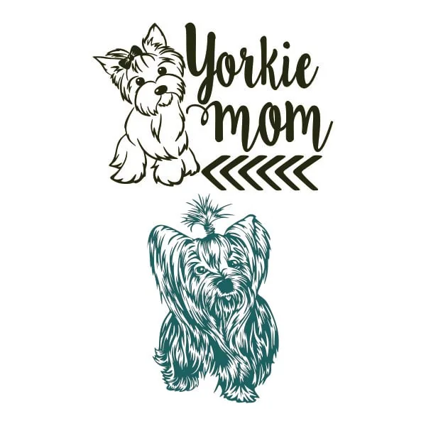 Yorkie Mom SVG Cuttable Design