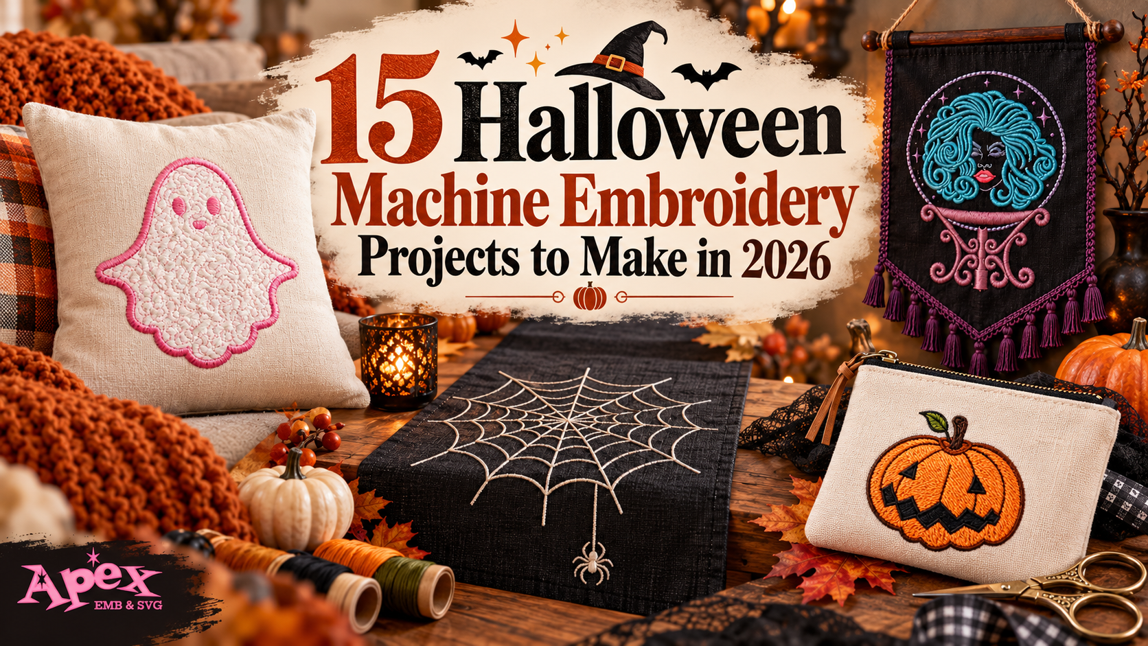 15 Halloween Machine Embroidery Projects to Make in 2026