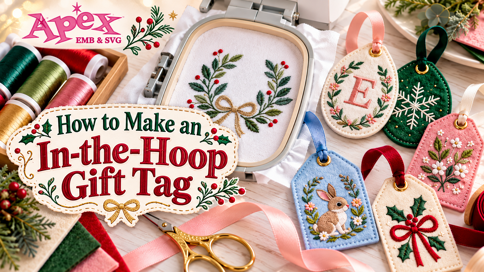 How to Make an In-the-Hoop Gift Tag with Your Embroidery Machine