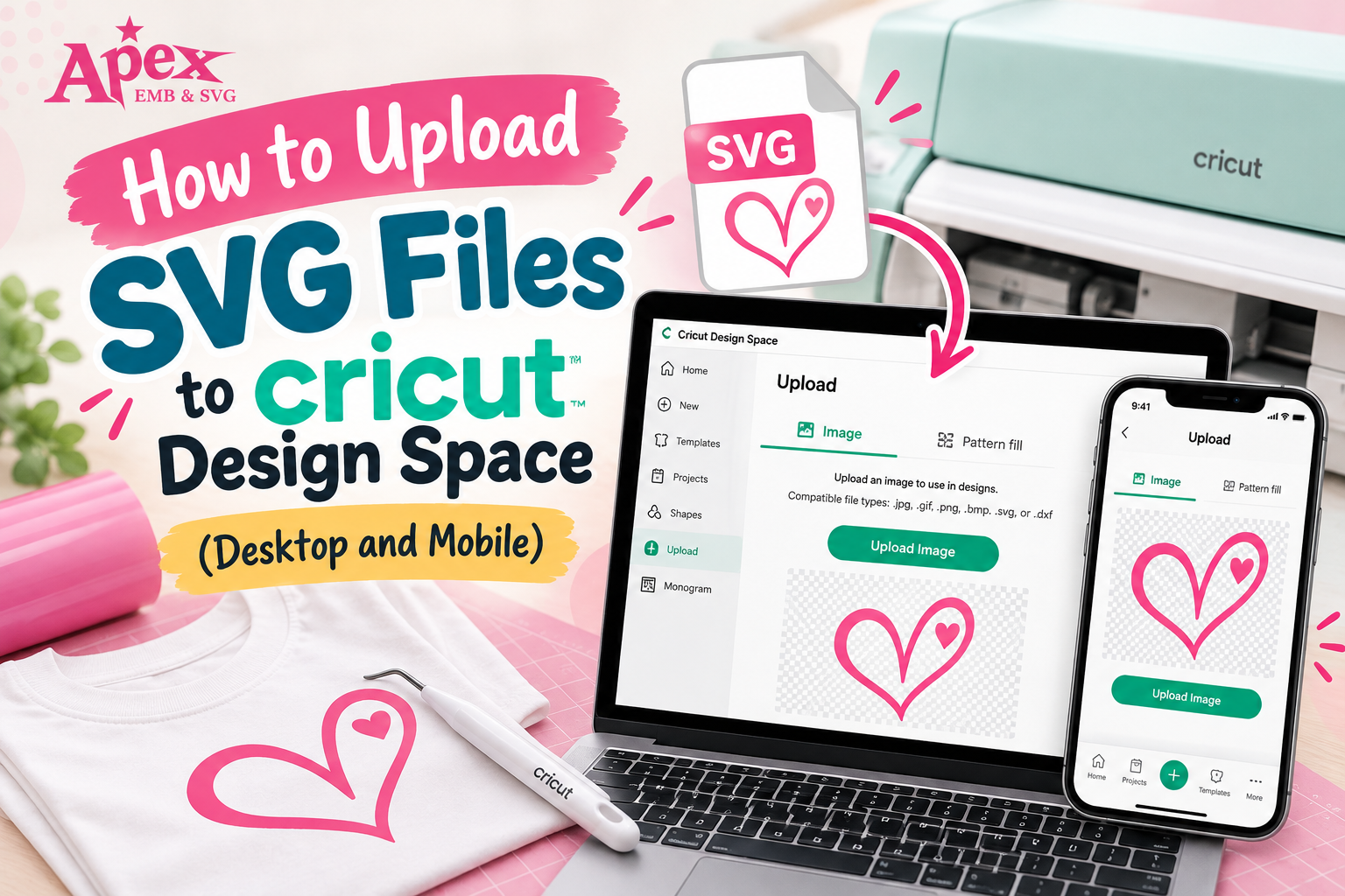 How to Upload SVG Files to Cricut Design Space (Desktop and Mobile)