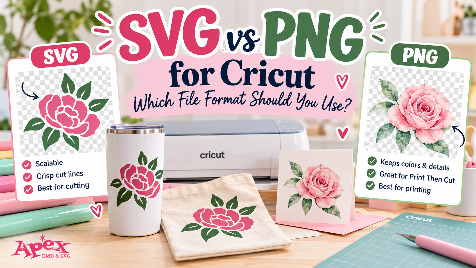 SVG vs PNG for Cricut: Which File Format Should You Use?