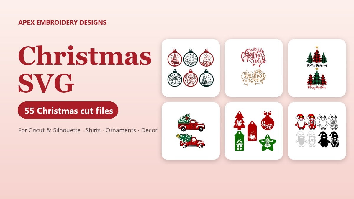 Christmas SVG: 55 Cut Files and Project Ideas for Cricut