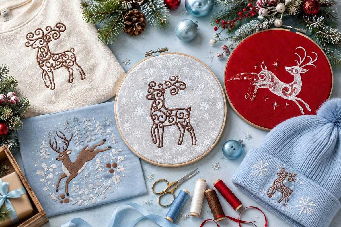 Why reindeer embroidery patterns are always popular