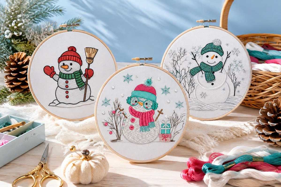 Why Snowman Embroidery Designs Never Go Out of Style