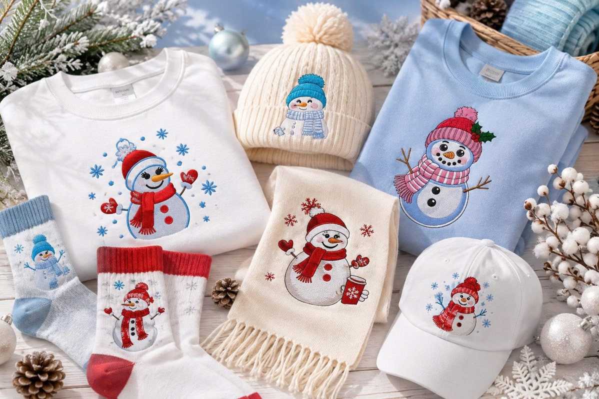 Creative ways to use snowman embroidery patterns for any winter project.
