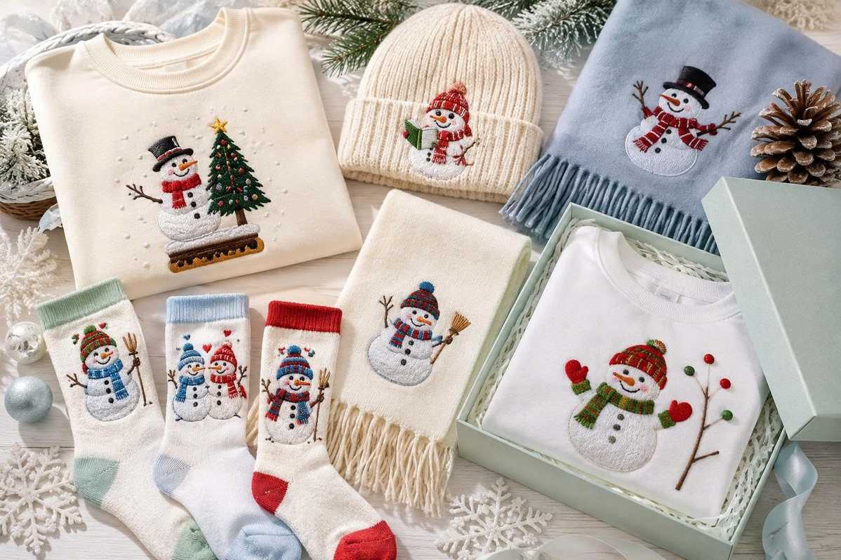 Trending snowman embroidery patterns