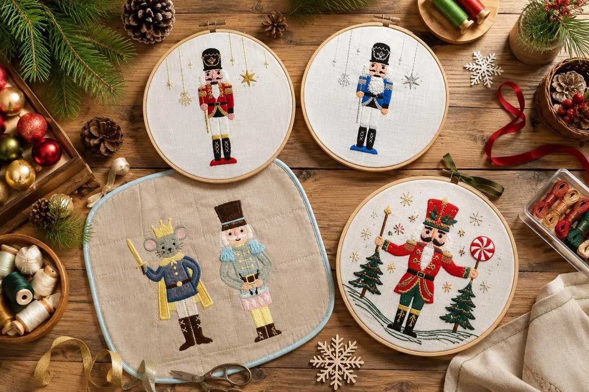 How to achieve professional results with Nutcracker embroidery patterns