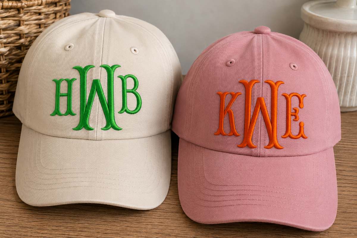 This font can work for bags, towels, robes, beach-themed pieces, nautical gifts, and casual monograms.