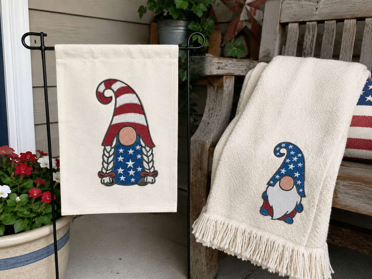 Because it includes a male and female gnome style, it can also work well for couple gifts or matching holiday pieces.