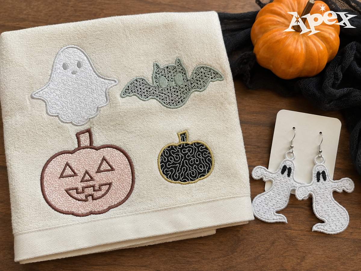 Some Halloween projects need more texture than a flat stitched design. That is where applique, quilt-style designs, and in the hoop Halloween embroidery designs can make sense.