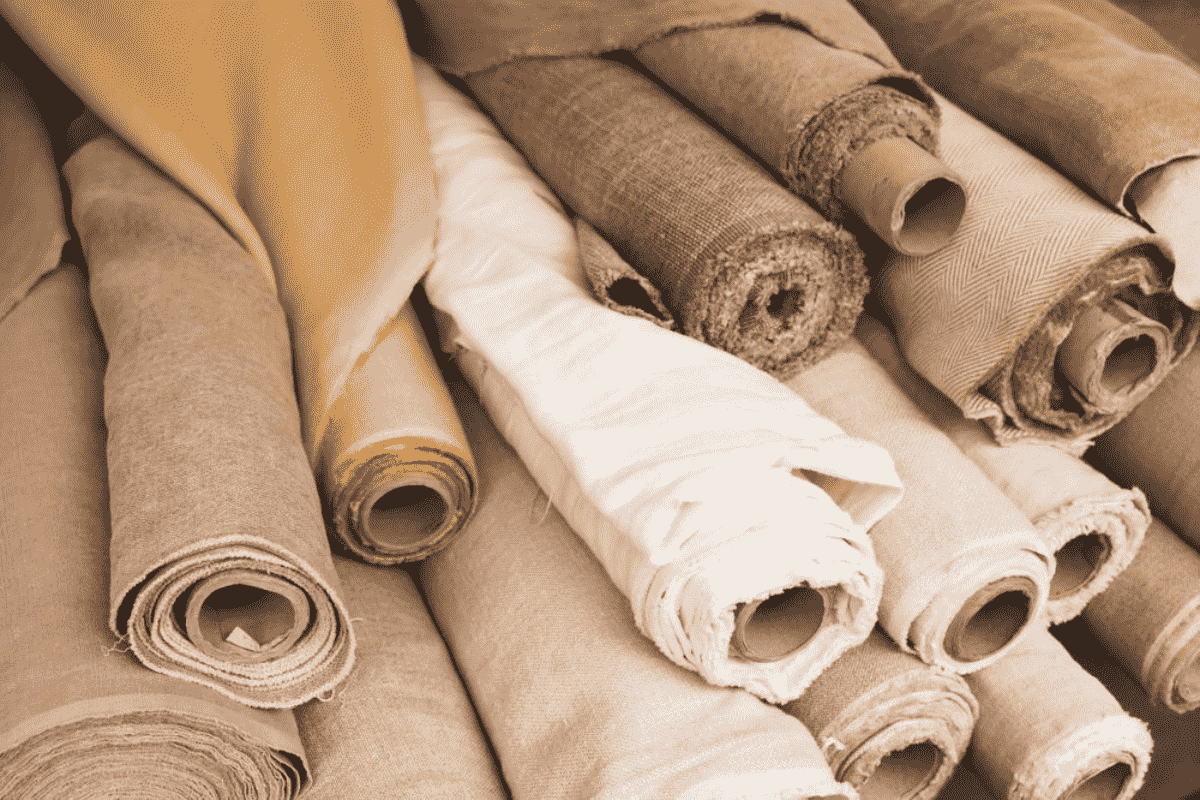 Fabrics specifically used for embroidering letters.