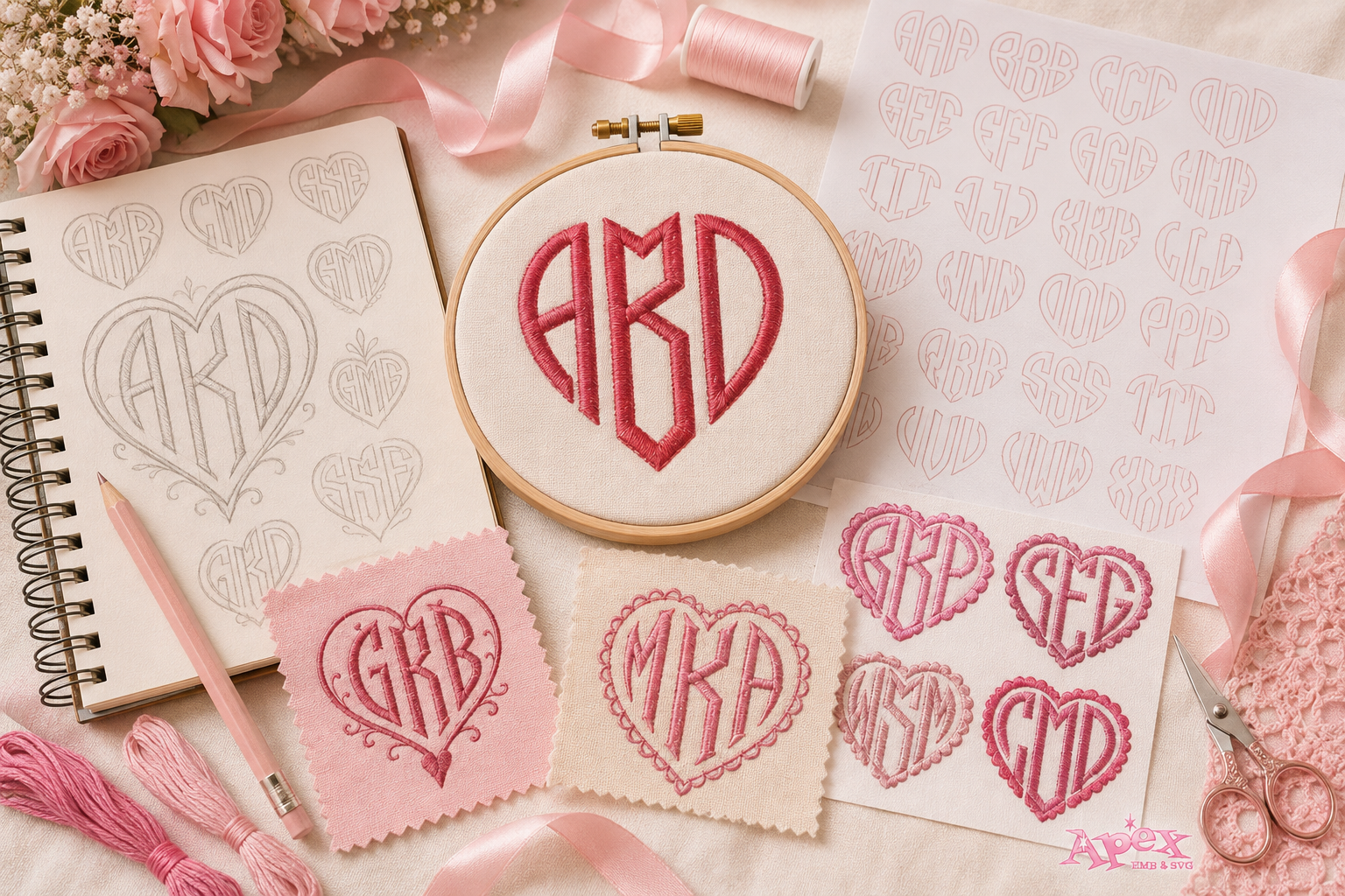 How the Apex Heart Monogram Font Was Created