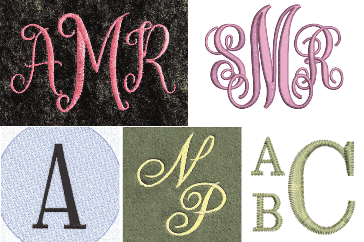 monogram embroidery pattern