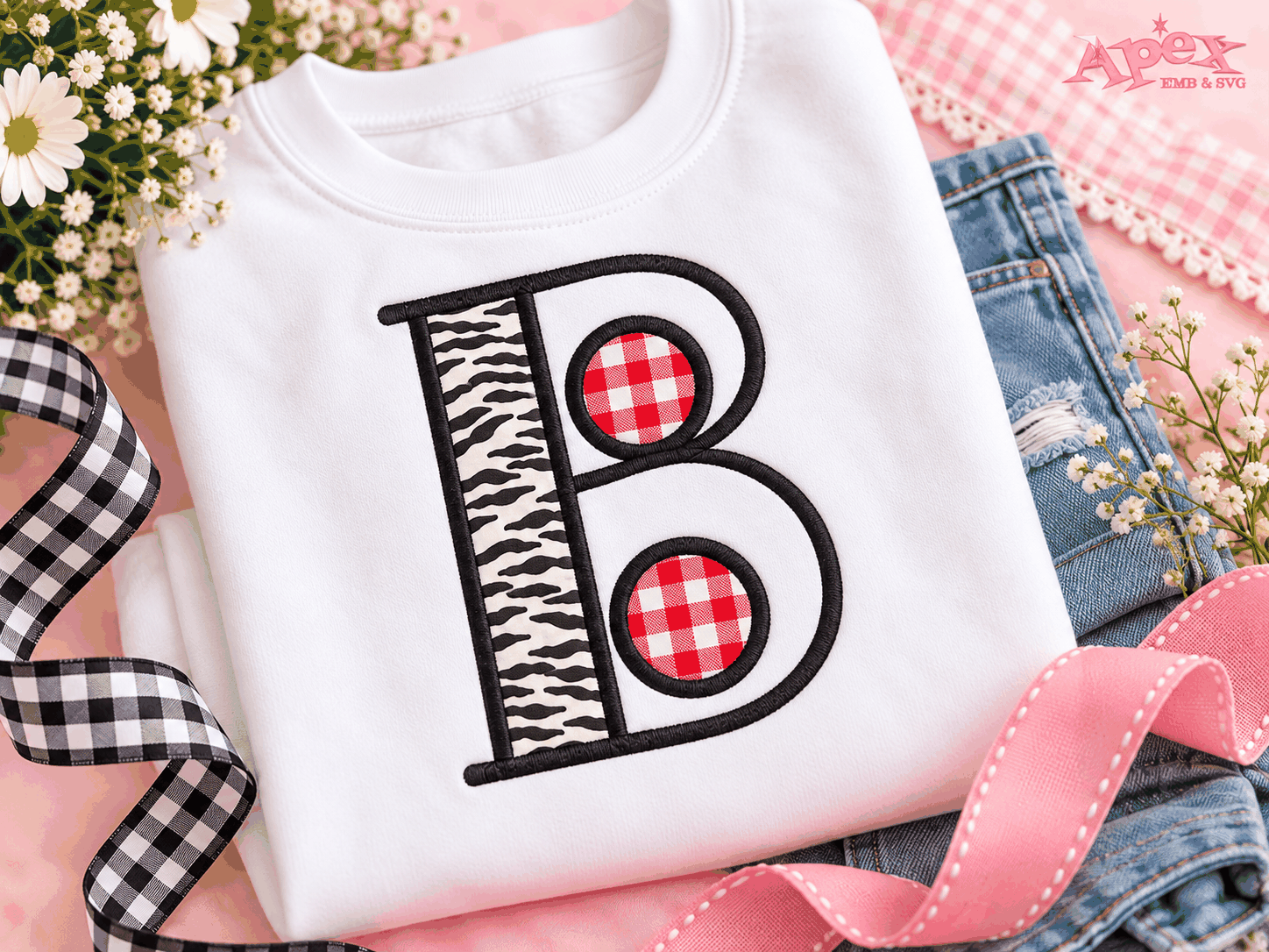 Polka Dot Applique Embroidery for Shirts and Sweatshirts