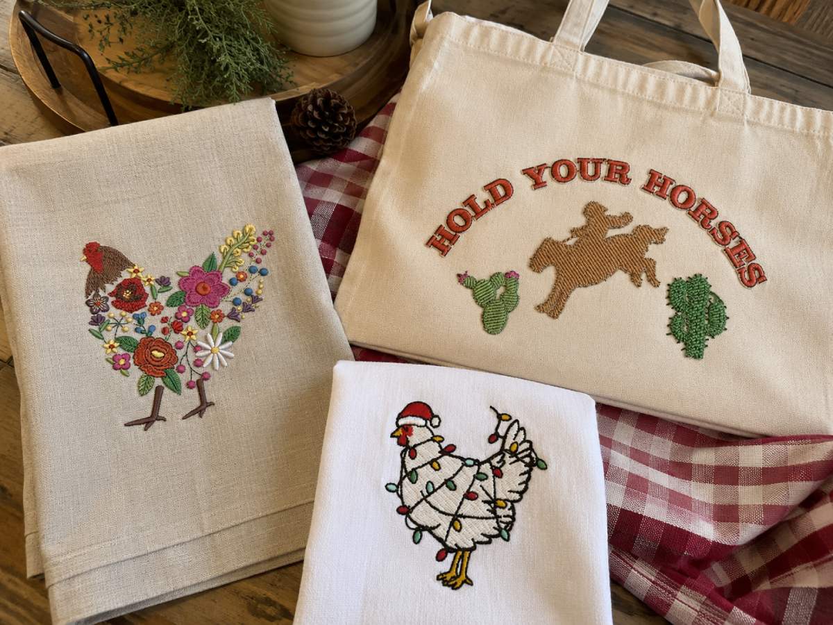 Farm animals can lean cute, rustic or slightly sarcastic. That is why they appear on more than farmhouse kitchen towels.