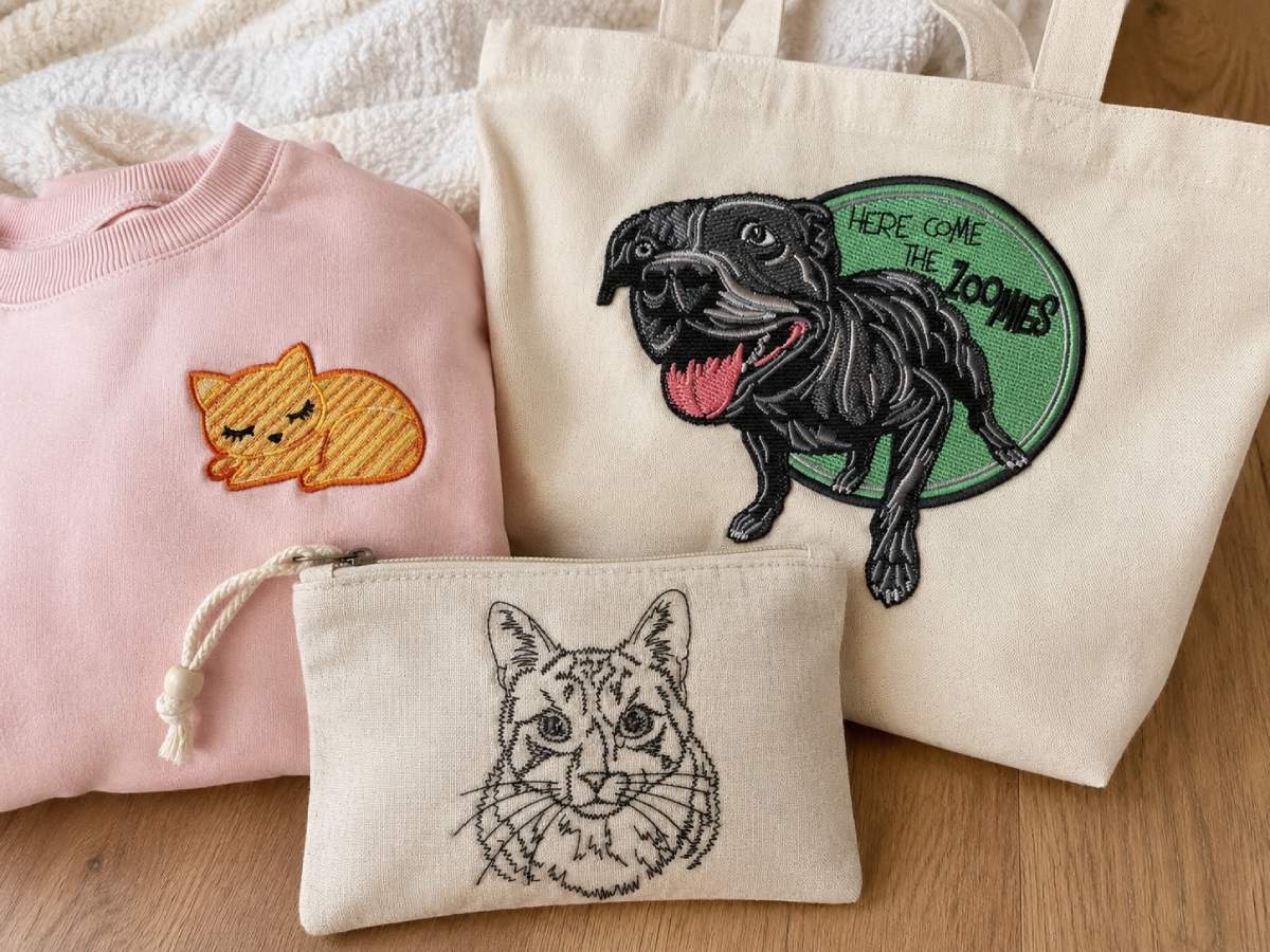 Dog, Cat and Pet Embroidery projects are often personal