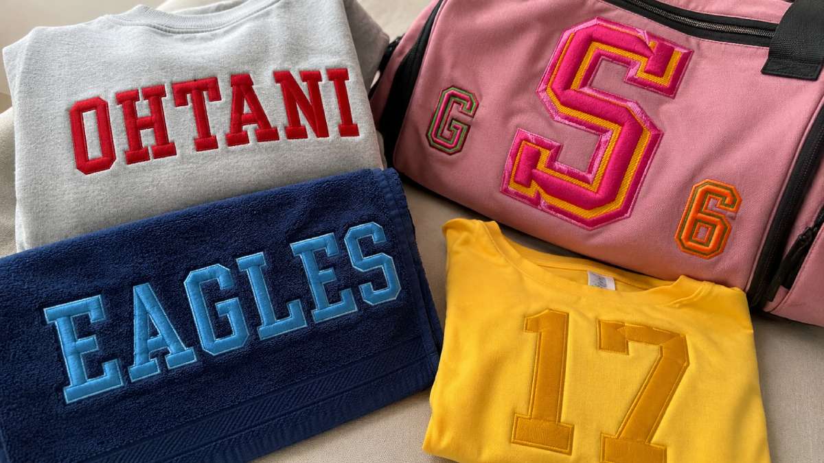 Use them for names on sweatshirts, baseball bags, football mom shirts, coach gifts, gym towels, spirit wear, and game-day accessories.