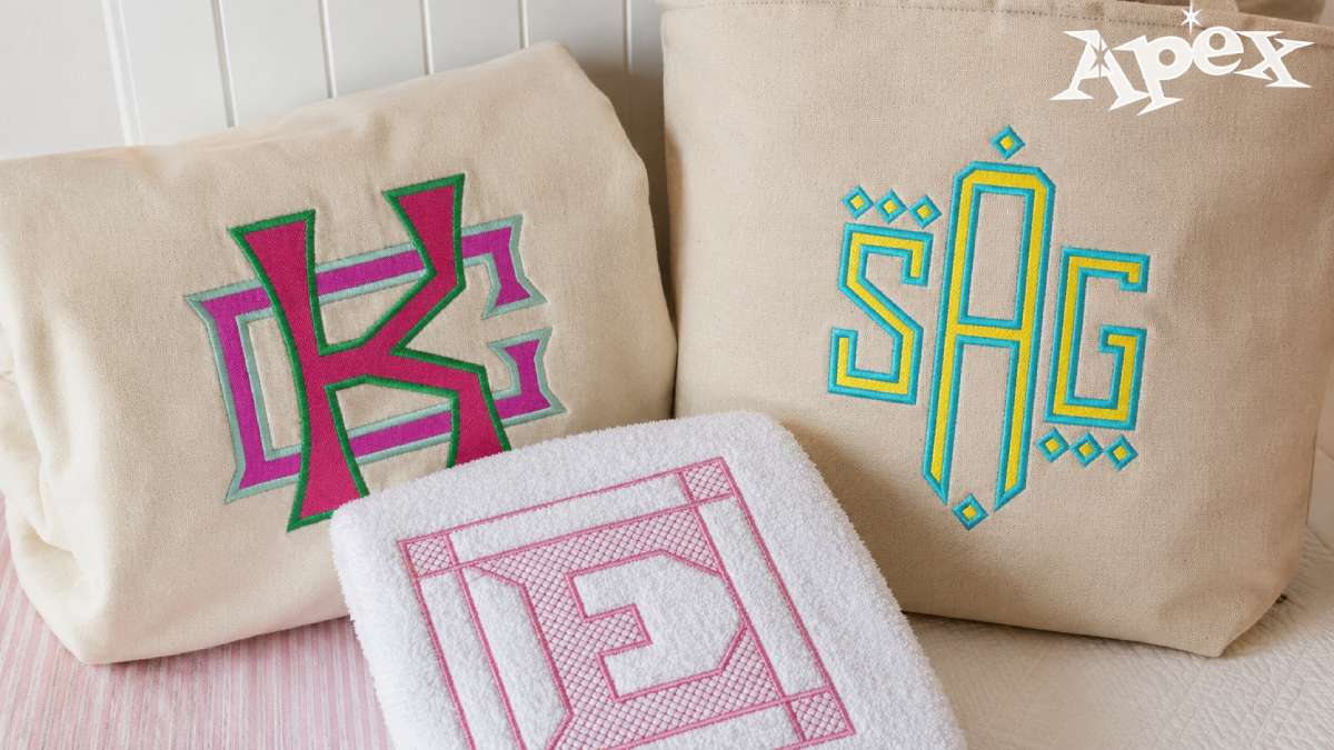 These fonts still have structure, but they feel cleaner, more classic, or more monogram-focused than a varsity alphabet.