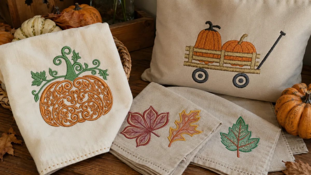 Pumpkin and harvest designs are the practical choice when you want a project to last longer than one Thursday in November.